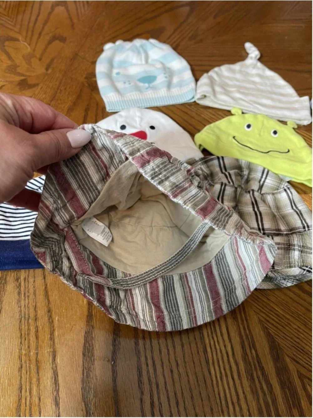 Baby boy bundle of 10 hats various Sz